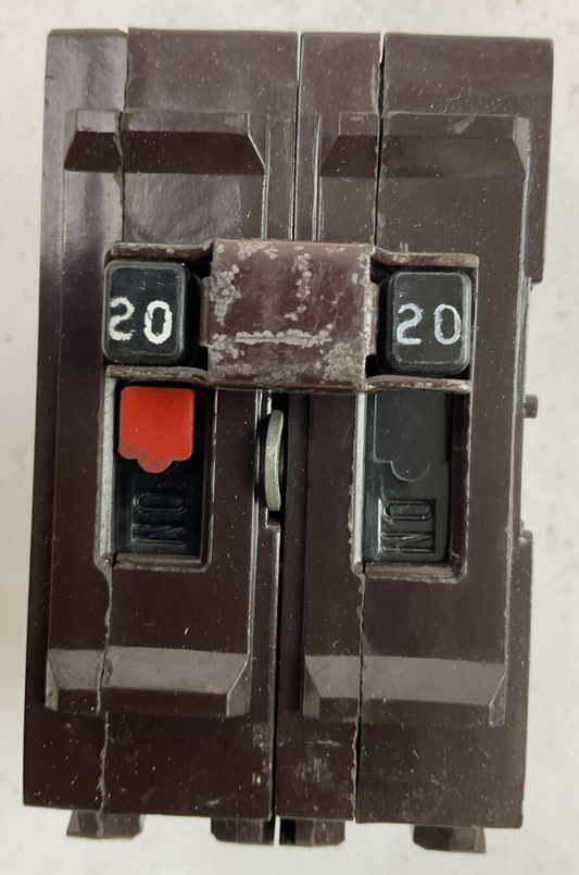 WADSWORTH A220NI CIRCUIT BREAKER 2POLE 20AMP 120/240VAC