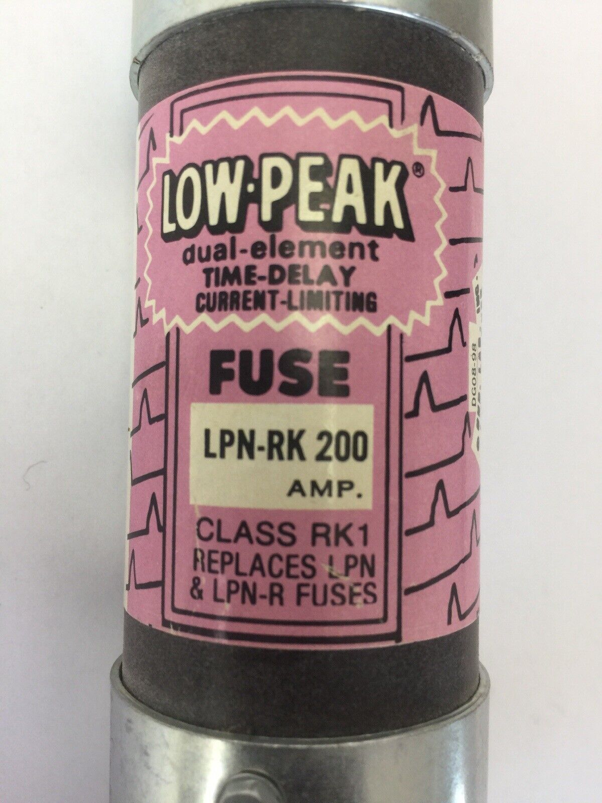 BUSSMAN LPN-RK 200 LOW PEAK DUAL ELEMENT TIME DELAY CURRENT LIMITING (LOT OF 4)