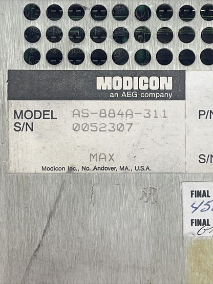 MODICON AS-884A-311 PROGRAMMABLE CONTROLLER