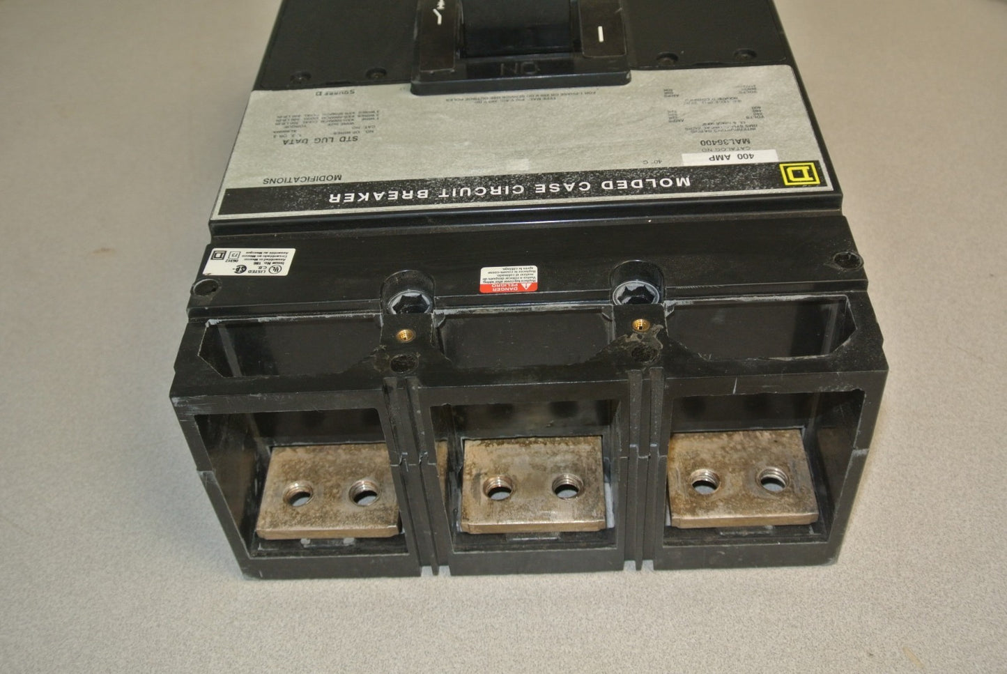 SQUARE D MAL34600 MOLDED CASE CIRCUIT BREAKER / 400A / 600V / 3-POLE NEW SURPLUS