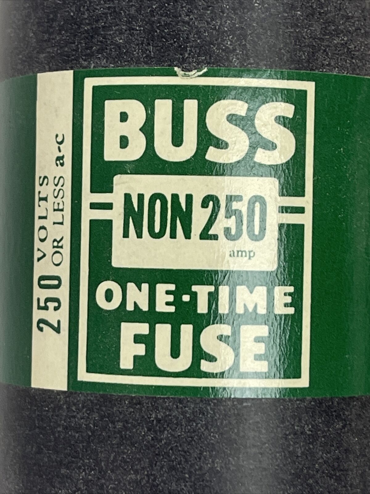 BUSSMANN BUSS NON250 ONE-TIME FUSE 250AMP 250VAC