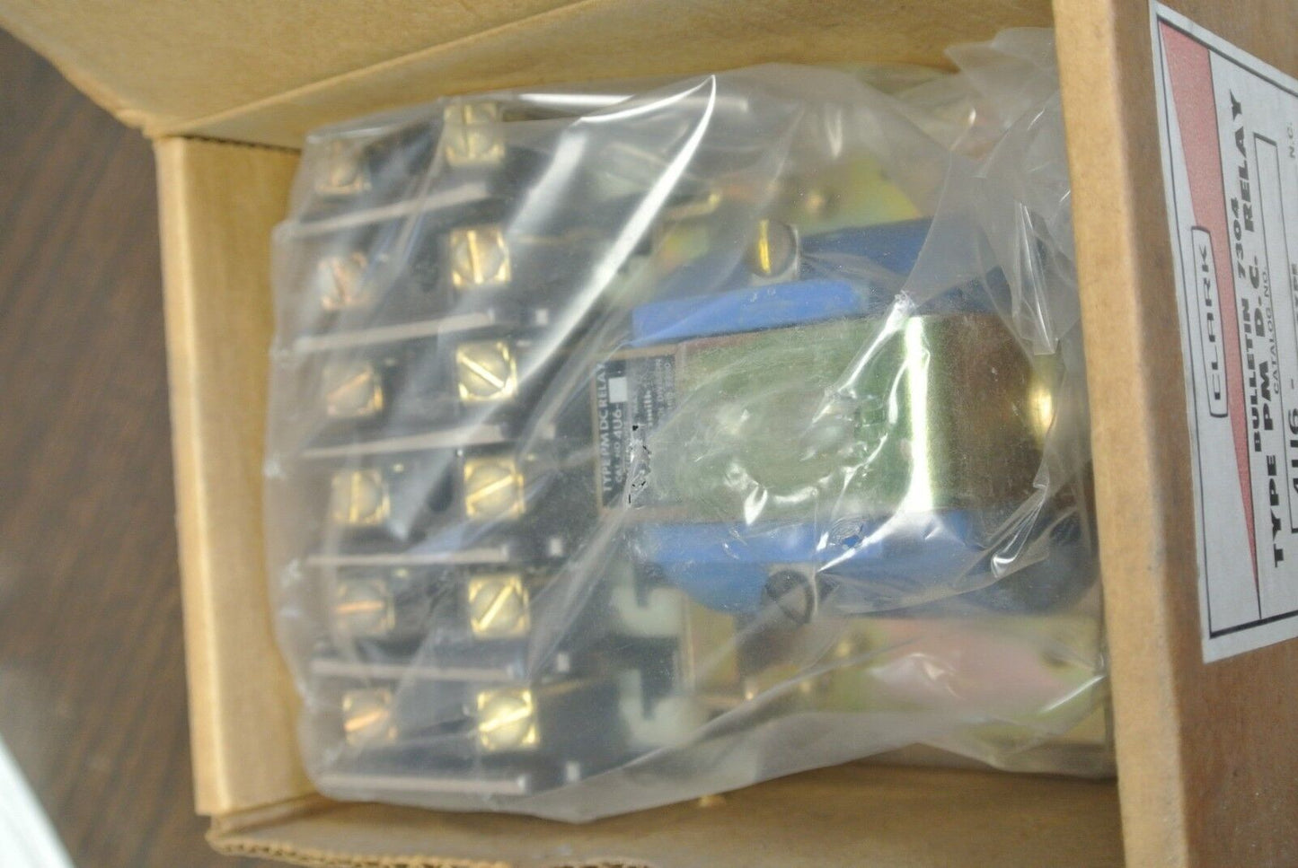 CLARK / SYLVANIA 7304 4U6 TYPE PM D.C. RELAY / 240V / 6 NO CONTACTS, NEW SURPLUS