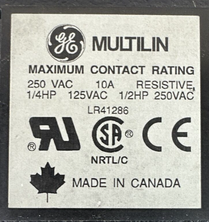 GE MULTILIN 269PLUS-10C-120VAC MOTOR MANAGEMENT RELAY FW 52D604C0.000 80-150V 3A