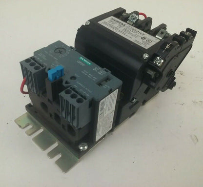 SIEMENS 14CU+12A STARTER SIZE 0 3PH 600V 18A 2HP 120V COIL 14CU12A W/ 48ATD1S00