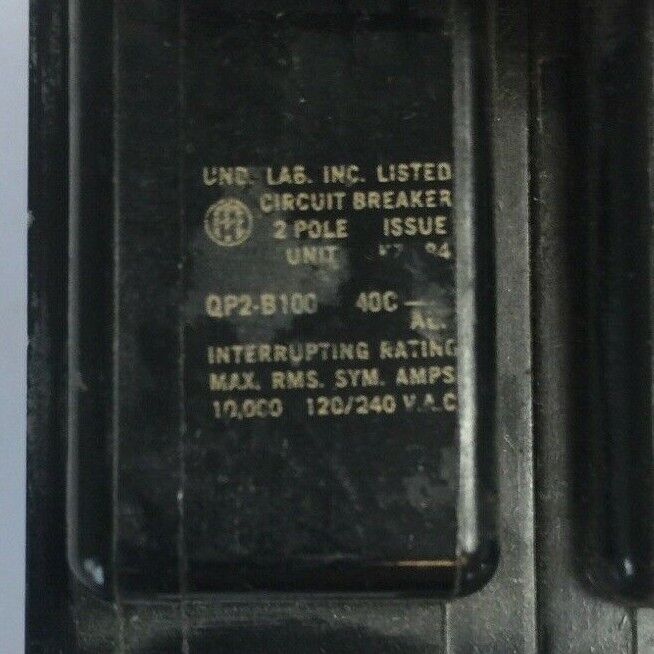 ITE QP2-B100 CIRCUIT BREAKER 2POLE 100AMP 120/240VAC