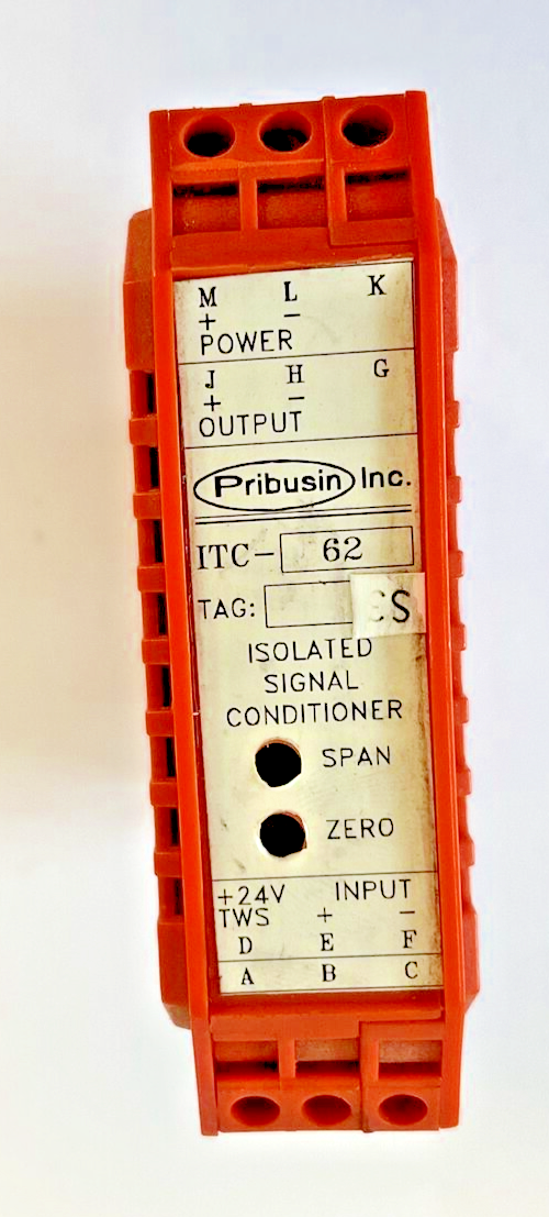 PRIBUSIN ITC-62 ISOLATED SIGNAL CONDITIONER 24VDC 80MA