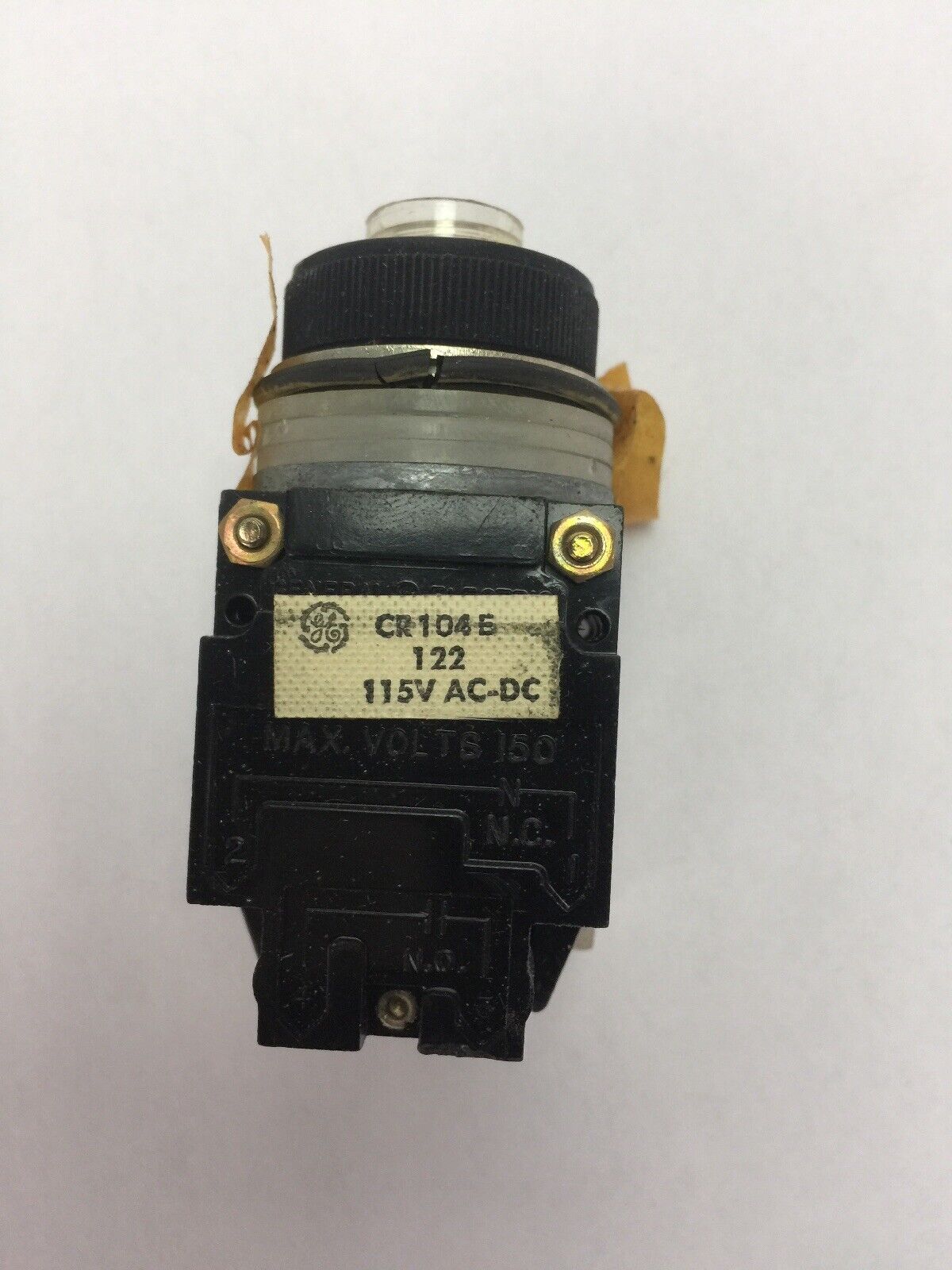 GE CR104E1221 MIN OILTIGHT ILLUM PUSH BUTTON 115V AC/DC