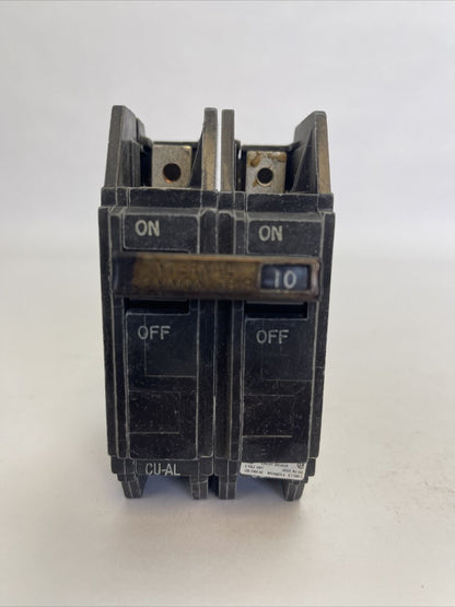GE TQC2110 CIRCUIT BREAKER 10AMP 2POLE 120/240VAC