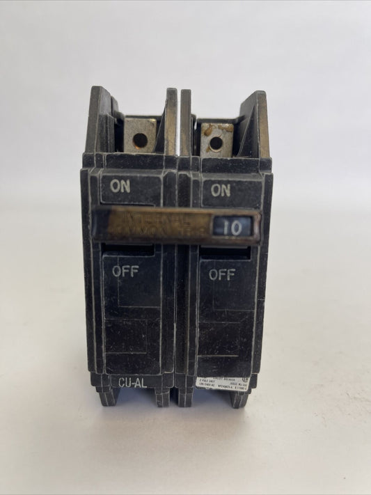 GE TQC2110 CIRCUIT BREAKER 10AMP 2POLE 120/240VAC