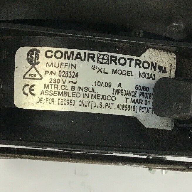 ALLEN BRADLEY 1389-M4 CHASS. SER. A 1389-5.1 W/EXTERNAL FANS MX3A3 COMAIR ROTRON