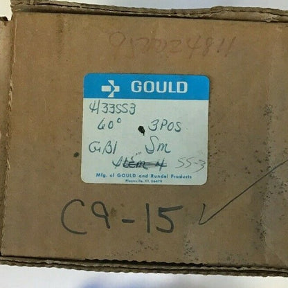 GOULD C9-24 KSS3 CLUTCH CONTROL SWITCH 60DEGREE 3POS