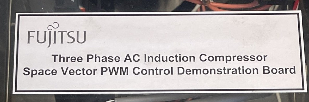 FUJITSU THREE PHASE AC INDUCTION COMPRESSOR SPACE VECTOR PWM CONTROL DEMONSTRATI