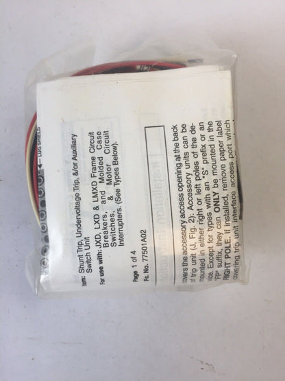 SIEMENS A02JLD64 AUXILARY SWITCH FOR USE WITH JD/LD/LMD FRAMES