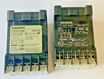 SIEMENS 3TH2031-0MB4 CONTACTOR RELAY 3NO+1NC 31E ***LOTOF2***