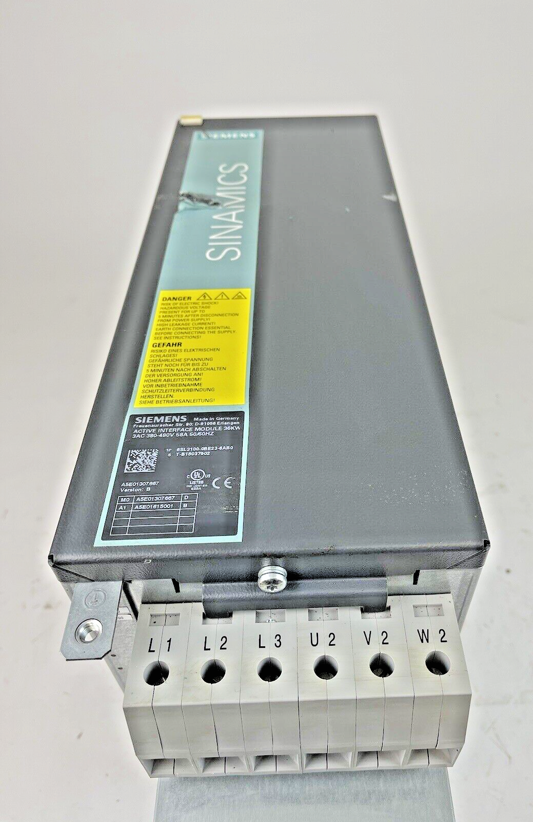 SIEMENS  6SL3100-0BE23-6AB0   SINAMICS ACTIVE INTERFACE MODULE
