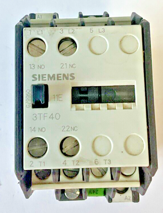SIEMENS 3TF4011-0B CONTACTOR 1S+1O/1NO-1NC