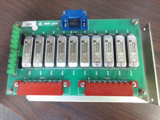 MORI SEIKI D-0204 BU3 PCB CIRCUIT BOARDS (3) / RELAY CONTROL ASSEMBLY