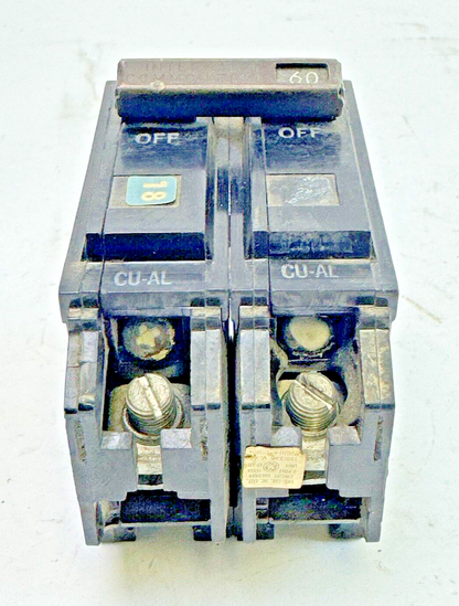 GE - TQB2160 - COMMON TRIP CIRCUIT BREAKER - 2 POLE, 60 A, 240 VAC, TYPE TQB