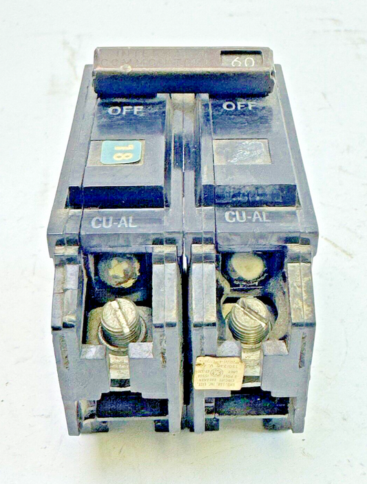 GE - TQB2160 - COMMON TRIP CIRCUIT BREAKER - 2 POLE, 60 A, 240 VAC, TYPE TQB