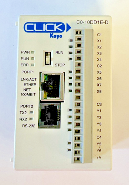 KOYO C0-10DD1E-D PLC ETHERNET MODULE AUTOMATION DIRECT  24VDC 20W CLICK