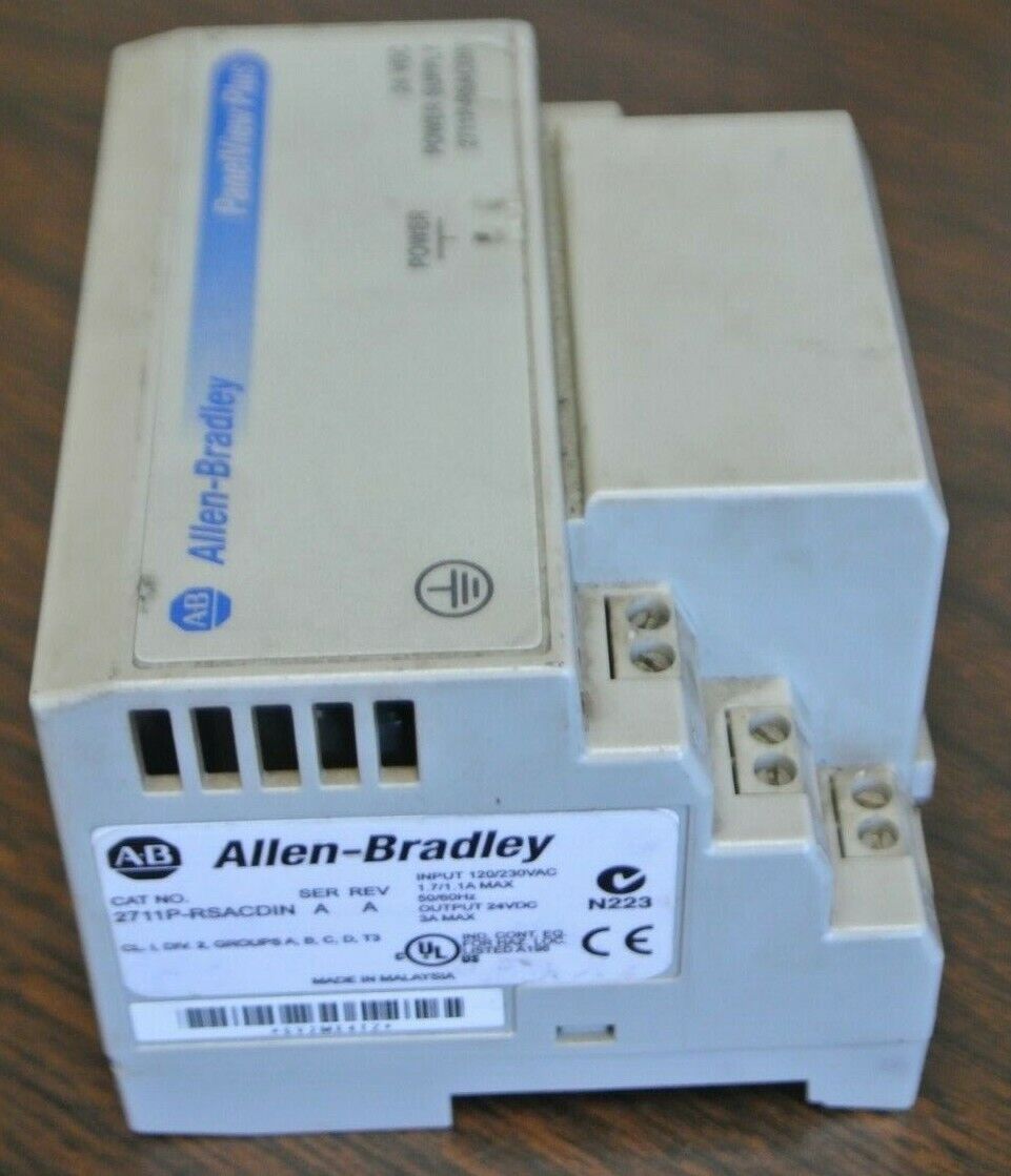 ALLEN-BRADLEY 2711P-RSACDIN POWER SUPPLY  24VDC 3A MAX OUTPUT SER.A REV.A