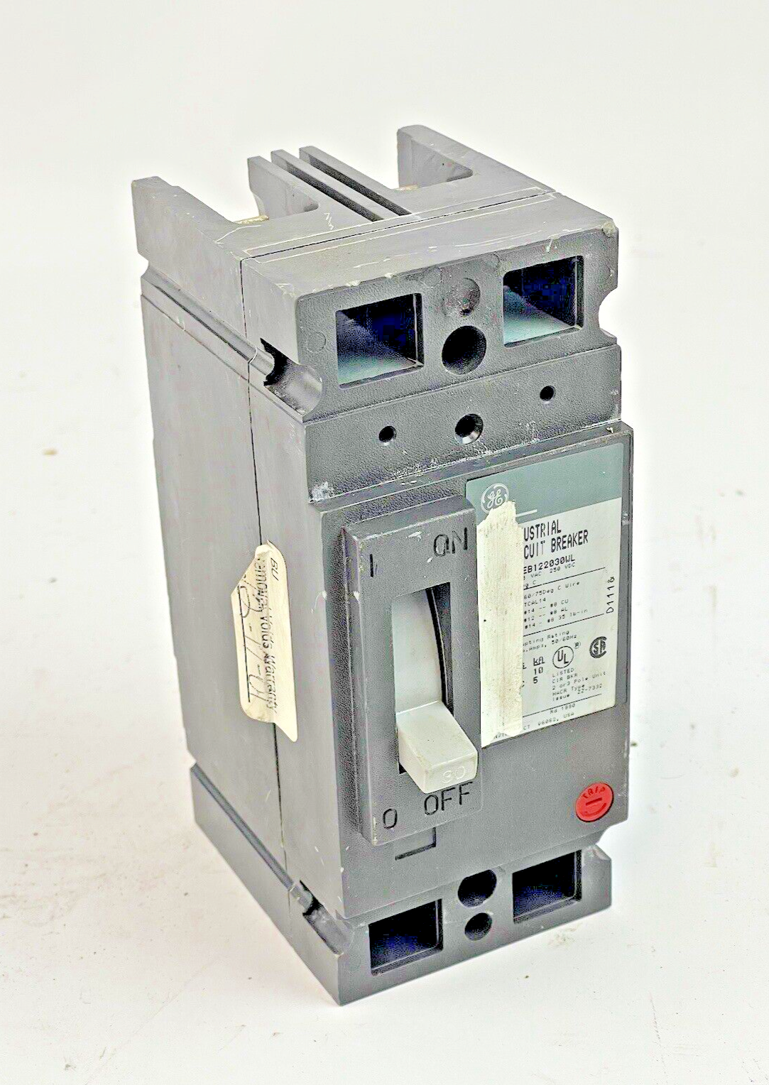 GE - TEB122030WL - CIRCUIT BREAKER -  240 VAC, 30 A, 2 POLE