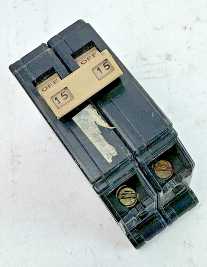 CUTLER-HAMMER - CH215- COMMON TRIP CIRCUIT BREAKER - 15A, 2 POLE, 120/240 VAC