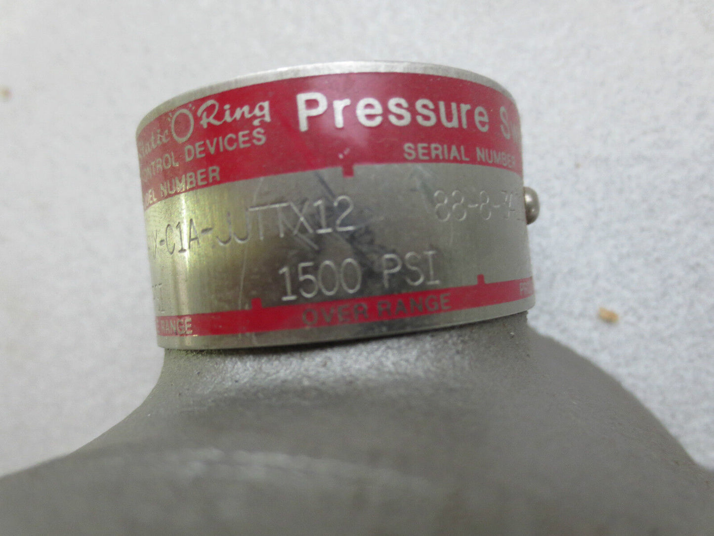 SOR 6TA-B4-NX-C1A-JJTTX12 PRESSURE SWITCH 10-95 psi ADJ. RANGE - NEW SURPLUS