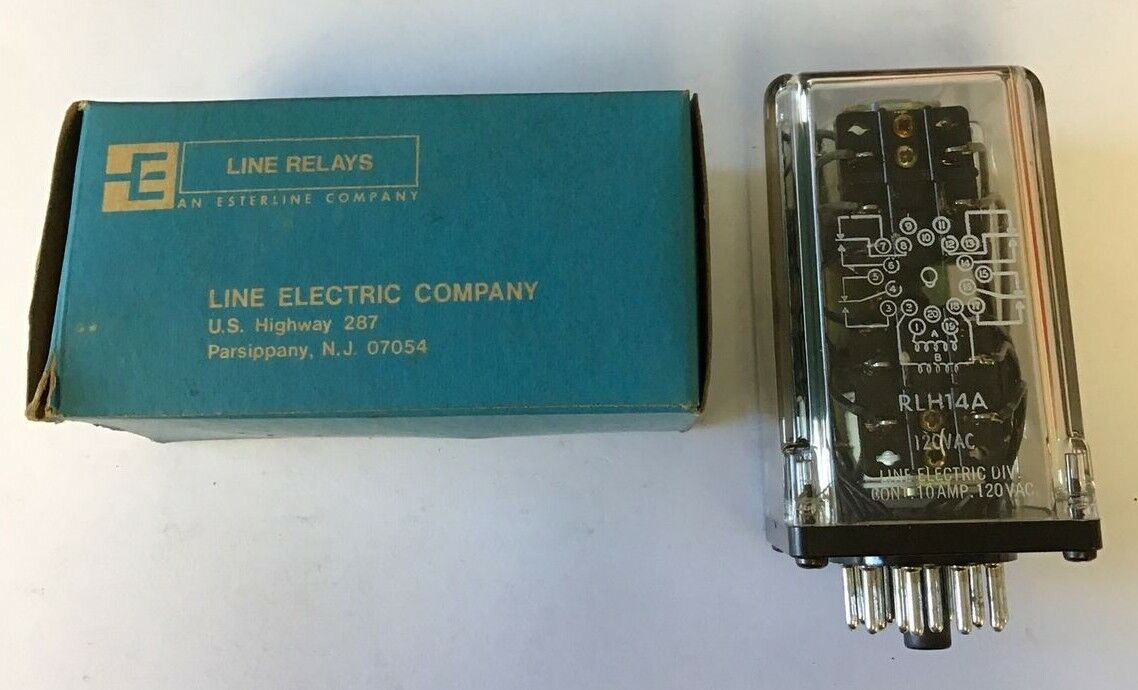 LINE ELECTRIC RLH14A RELAY 120VAC 10A