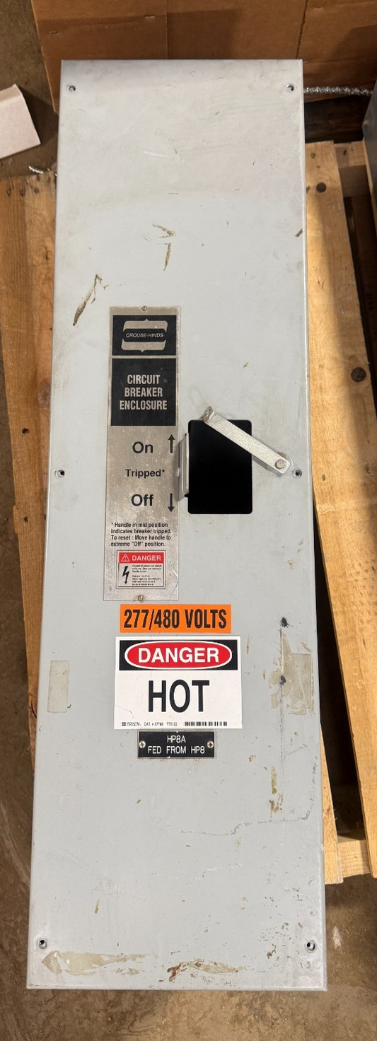 CROUSE-HINDS ELB5 TYPE 1 CIRCUIT BREAKER ENCLOSURE INDOOR 400A 600VAC 250VDC