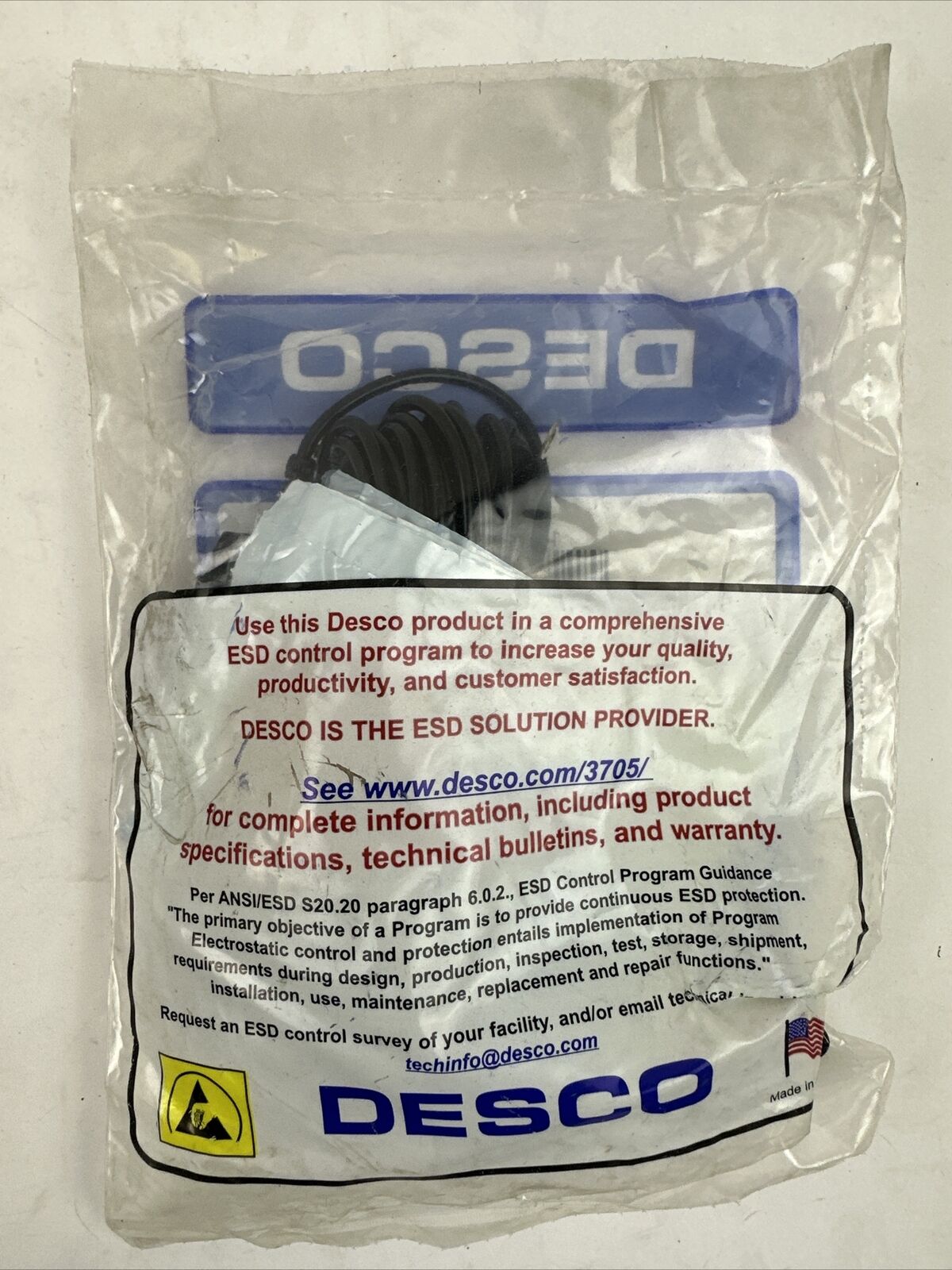 DESCO 14213 CORD KIT COMMON POINT GROUND 10MM STD W/1 MEG 15'