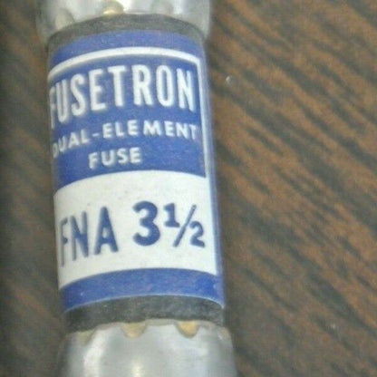 LOT of 3 / BUSS FNA3-1/2 FUSETRON FUSE / 3-1/2A / 125V / NEW SURPLUS / FNA-3-1/2