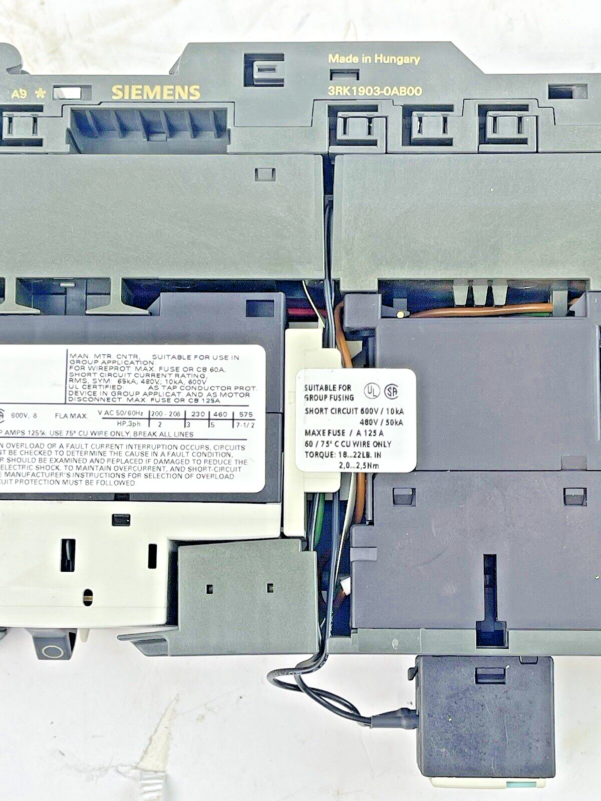 SIEMENS - 3RK1301-1HB00-0AA2/ 3RV1011-1HA10/ 3RH1911-1AA01/ 3RK 1903-2AA00