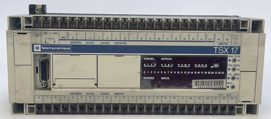 TELEMECANIQUE TSX17 24012 PROGRAMMABLE CONTROLLER WITH TSX P1720F V:1.2 SOFTWARE