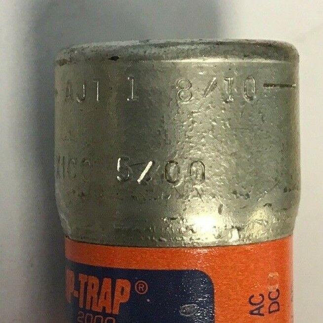 GOULD SHAWMUT AJT1-8/10 AMP-TRAP 2000 1 8/10A 600V ***LOTOF10***