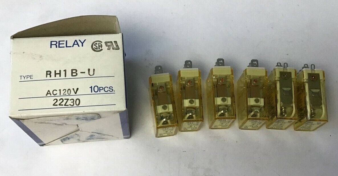 IDEC RH1B-U RELAY 120VAC ***LOTOF6***