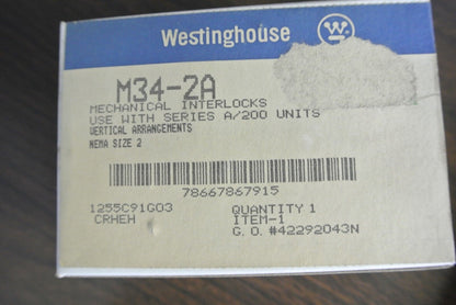 WESTINGHOUSE M34-2A - MECHANICAL INTERLOCK for Series A/200 UNITS - NEW SURPLUS