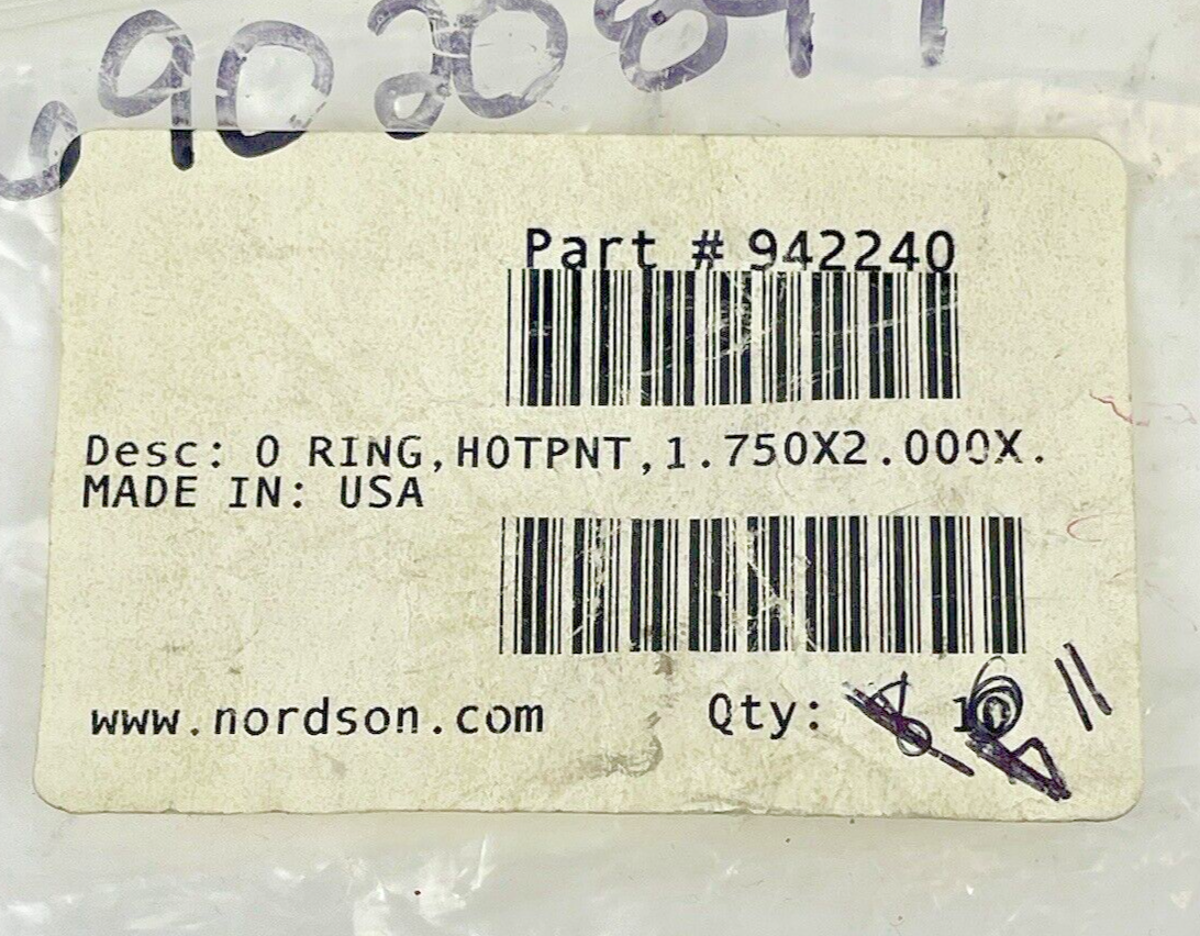 NORDSON *LOT OF 11* - 942240 - O-Ring FOR ENCORE SPRAY GUN REPAIR/MAINTENANCE