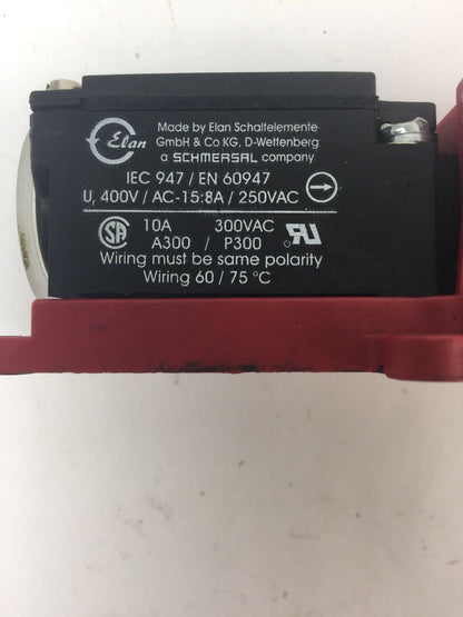 SCHMERSAL TZG01.110 SOLENOID INTERLOCK 10A 300VAC