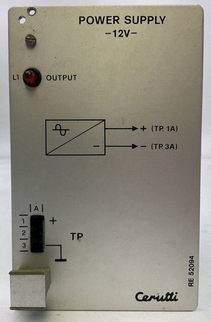 CERUTTI RE52094 POWER SUPPLY 12V BOARD