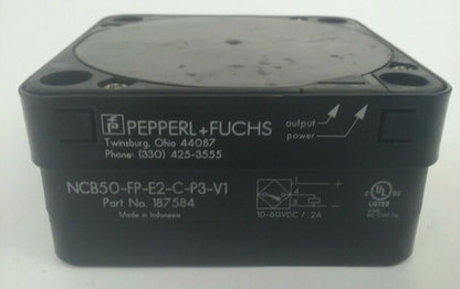 PEPPERL-FUCHS NCB50-FP-E2-C-P3-V1 INDUCTIVE PROXIMITY SWITCH 10-60VDC/.2A