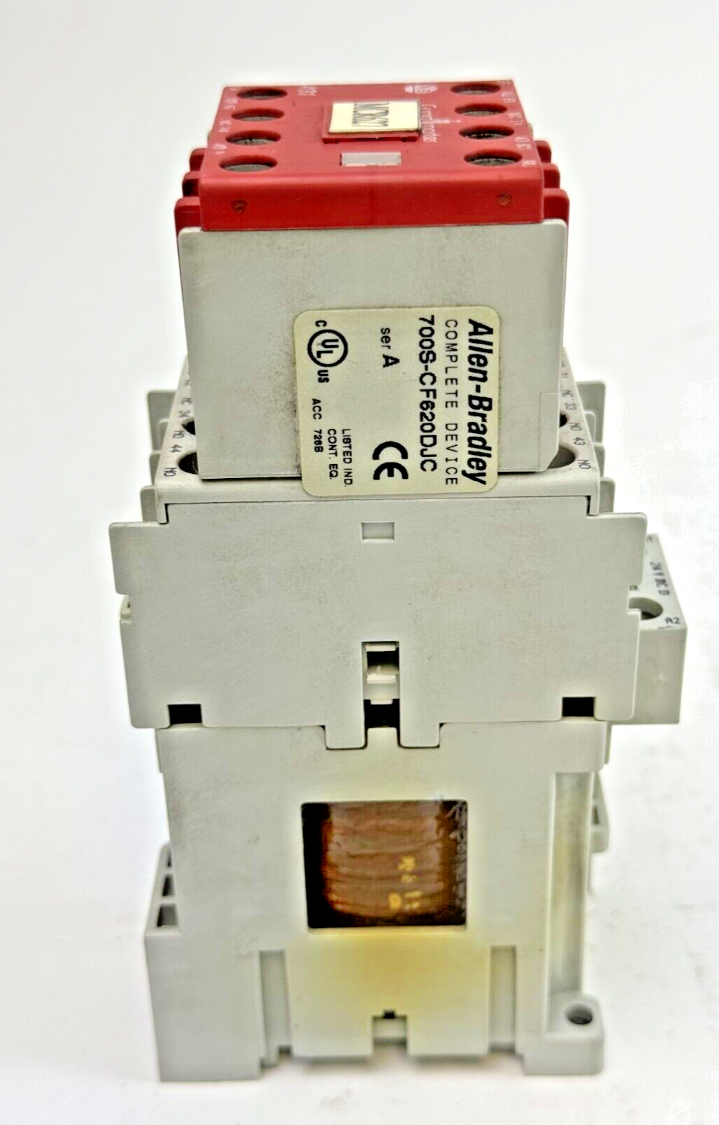 ALLEN-BRADLEY - 700S-CF620DJC SER. A - SAFETY CONTACTOR W/ 24 VDC COIL
