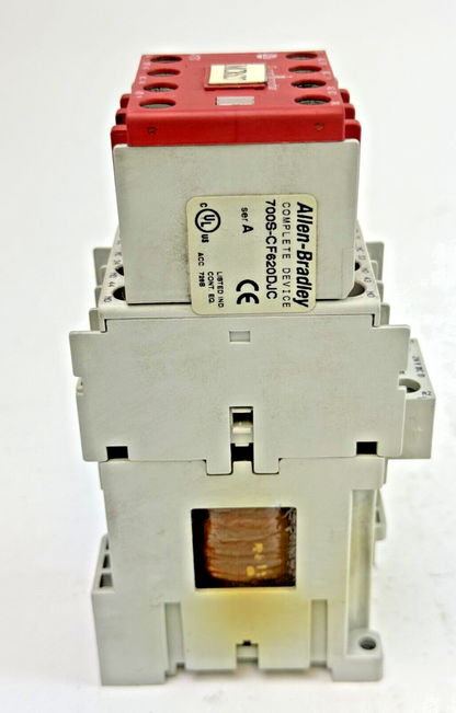 ALLEN-BRADLEY - 700S-CF620DJC SER. A - SAFETY CONTACTOR W/ 24 VDC COIL