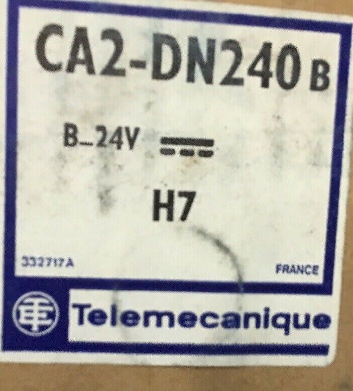 TELEMECANIQUE CA2-DN240B H7 CONTROL RELAY 600V W/LX7-D12