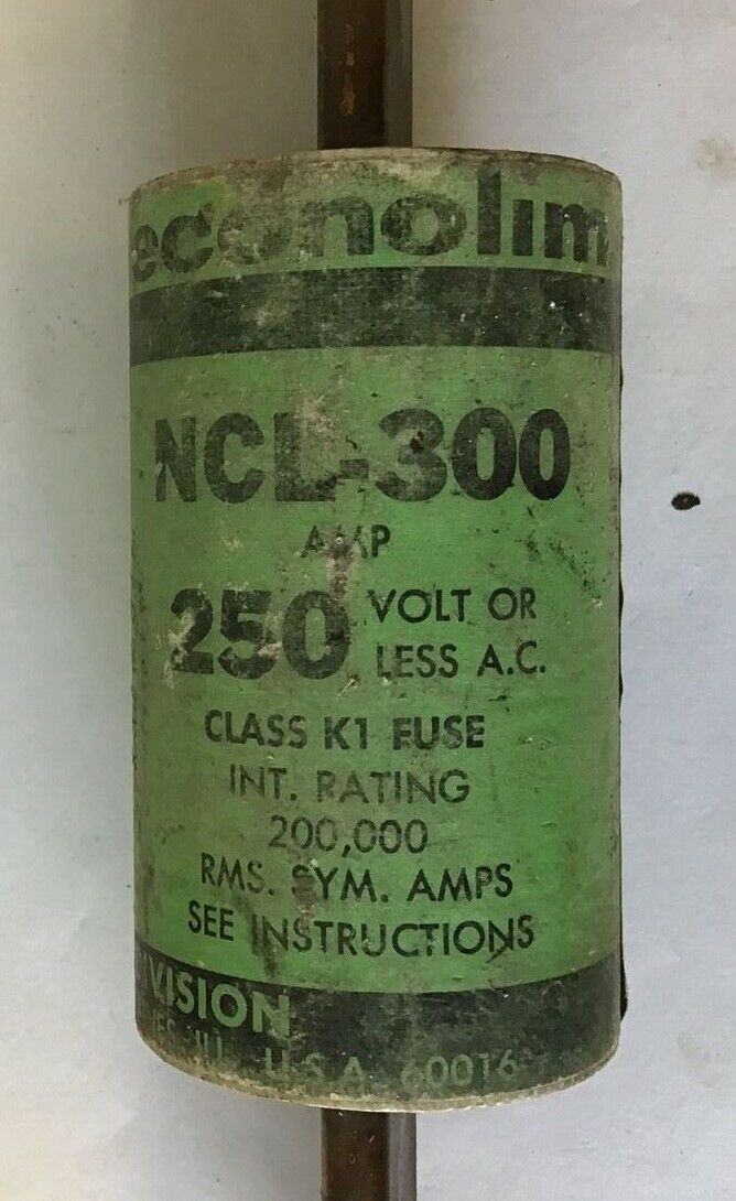 ECONOLIME NCL-300 FUSE CLASS K1 250VAC