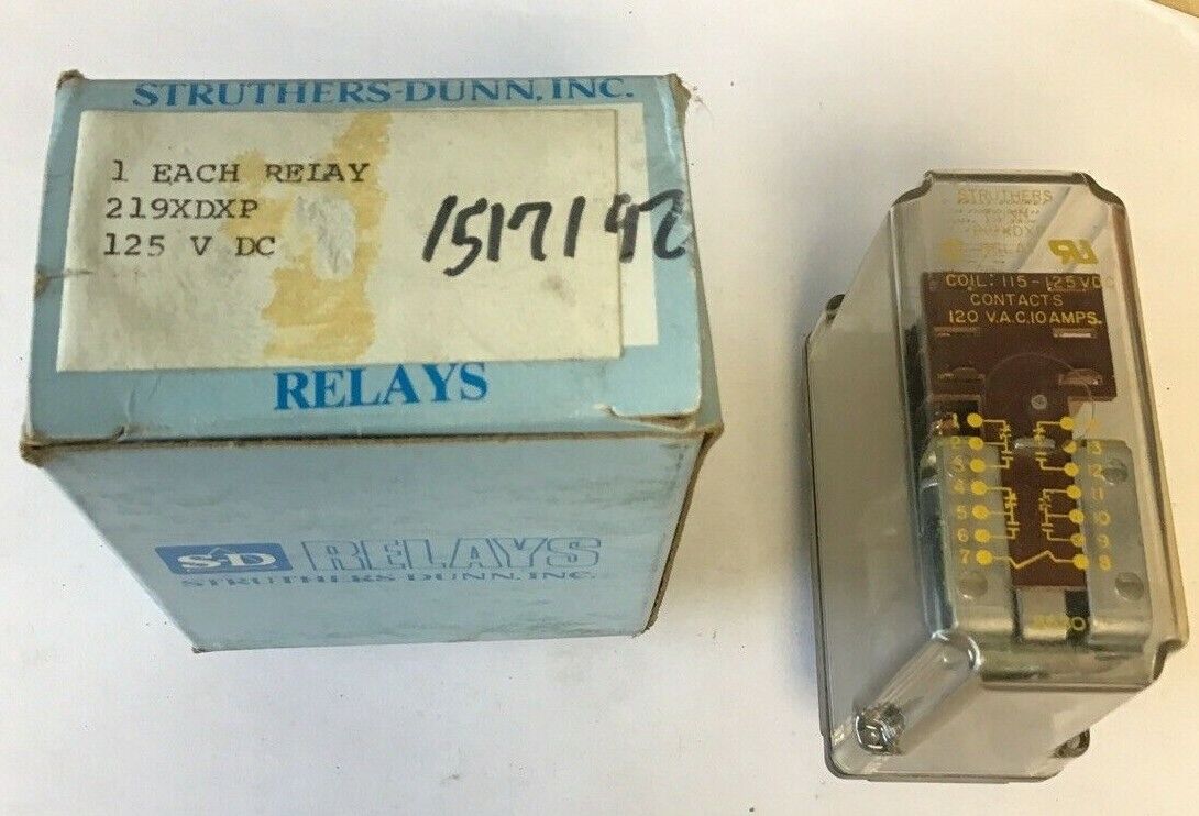 STRUTHERS-DUNN C219XDXP RELAY 115-125VDC 120VAC 10A