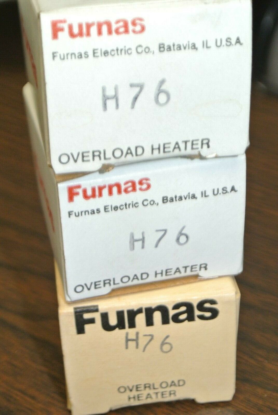 LOT of 3 / FURNAS H76 OVERLOAD HEATER ELEMENT / NEW SURPLUS