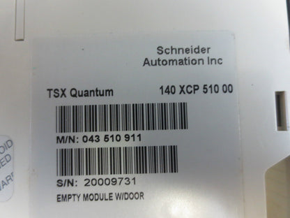 MODICON SCHNEIDER AUTOMATION 140 XCP 510 00 SPARE MODULE