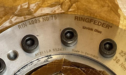 RINGFEDER RfN 4005 NG 75 SHRINK DISC 22 LB.FT 30Nm 06439632NG75