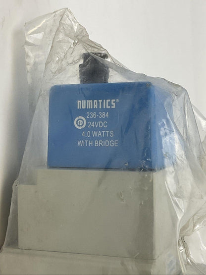 NUMATICS ISO5599/2 SOLENOID VALVE I34BB600MP00061 236-384 24VDC 4.0W W/BRIDGE